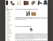 Tablet Screenshot of italienmode.com